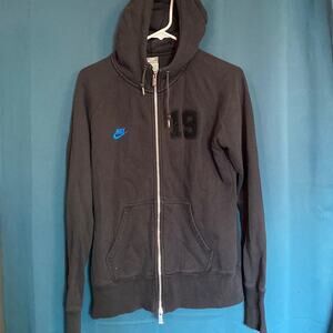 Nike Black & Blue “Don’t Hate” Zip Up Hooded Sweatshirt